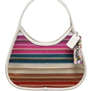 Coachtopia NWT Multicolor Striped Zipper Women's Bag. NWT. Dustbag.